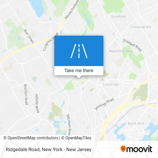 Ridgedale Road map