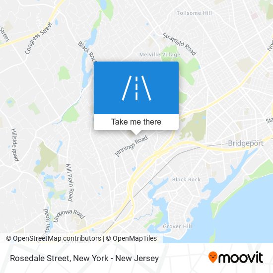 Rosedale Street map