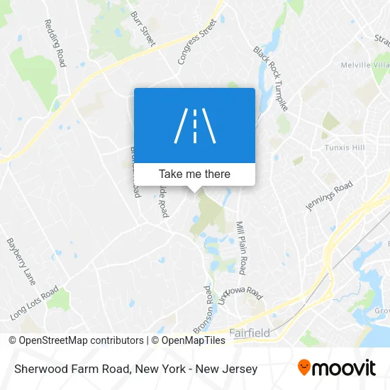 Sherwood Farm Road map