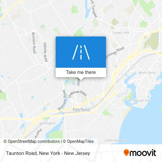 Taunton Road map
