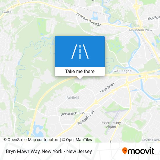 Bryn Mawr Way map