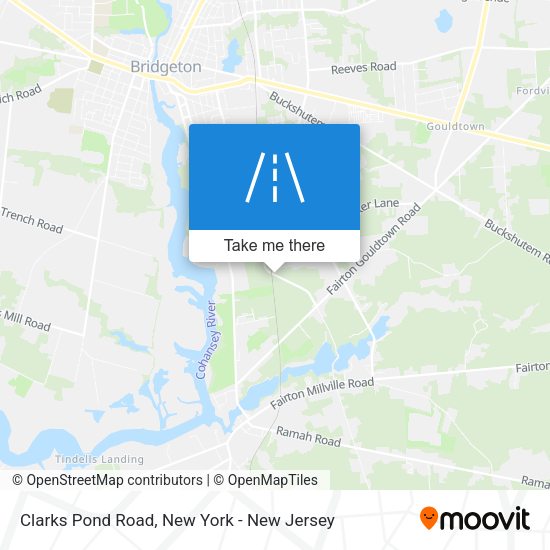 Clarks Pond Road map