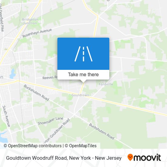 Mapa de Gouldtown Woodruff Road