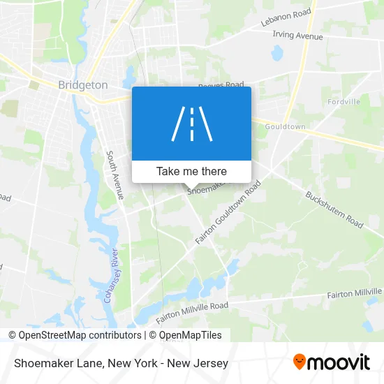 Shoemaker Lane map