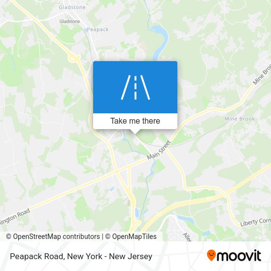 Peapack Road map