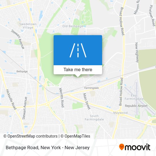 Bethpage Road map