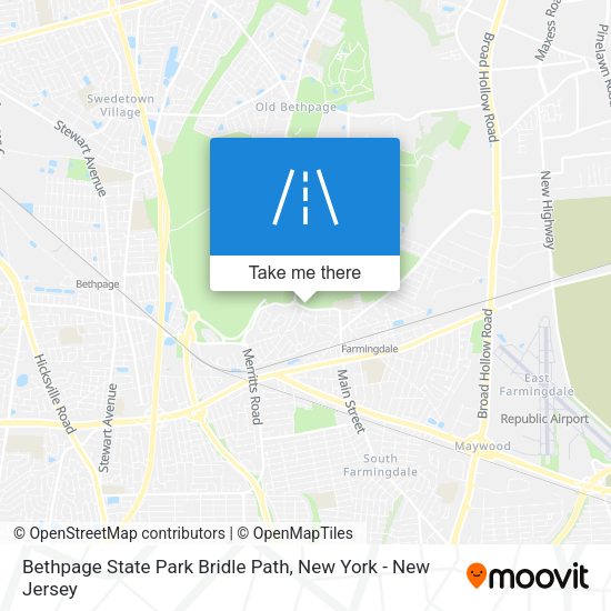Mapa de Bethpage State Park Bridle Path