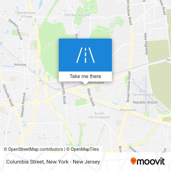 Mapa de Columbia Street