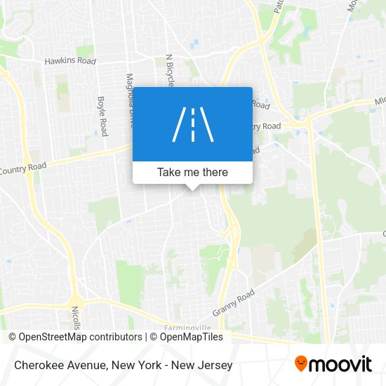 Mapa de Cherokee Avenue
