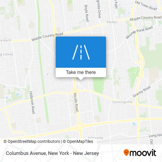 Mapa de Columbus Avenue