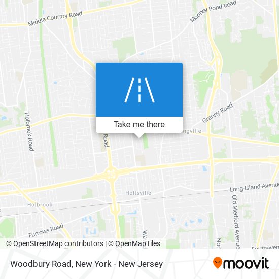 Woodbury Road map