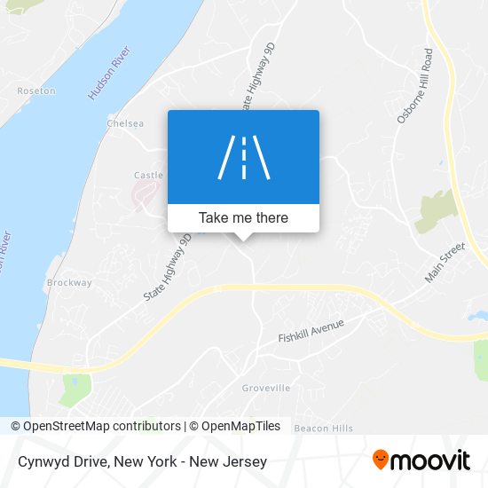 Cynwyd Drive map