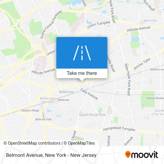 Mapa de Belmont Avenue