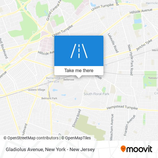 Gladiolus Avenue map