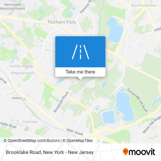 Brooklake Road map