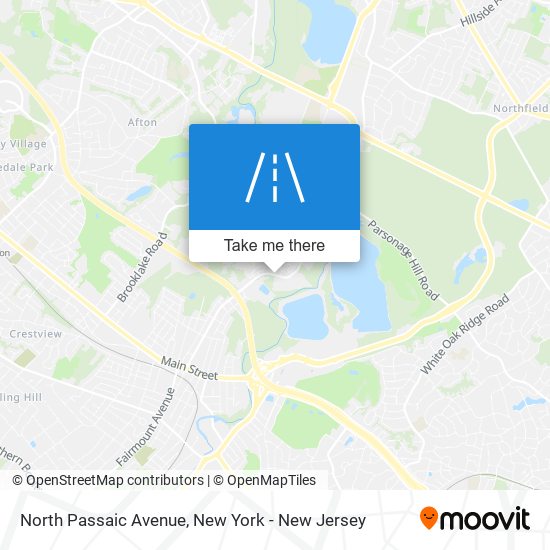 Mapa de North Passaic Avenue