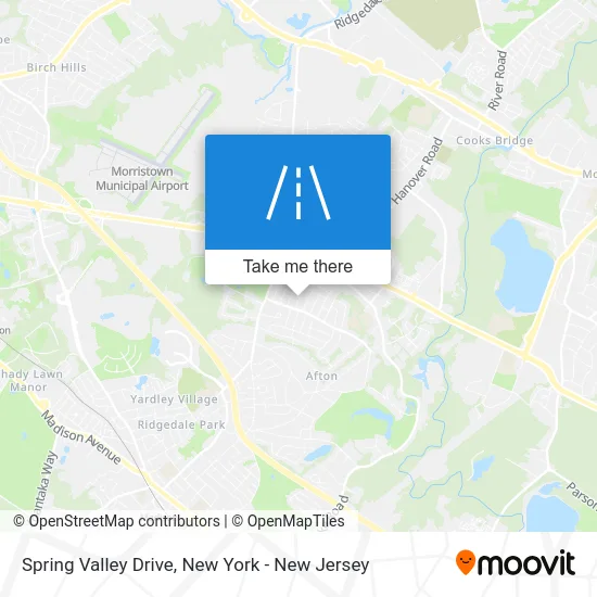 Spring Valley Drive map
