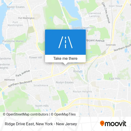 Ridge Drive East map
