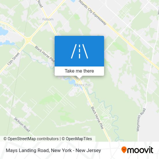 Mapa de Mays Landing Road
