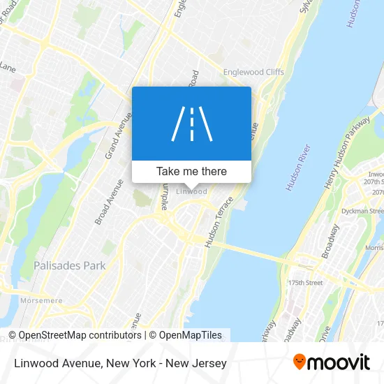 Mapa de Linwood Avenue