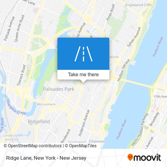 Ridge Lane map