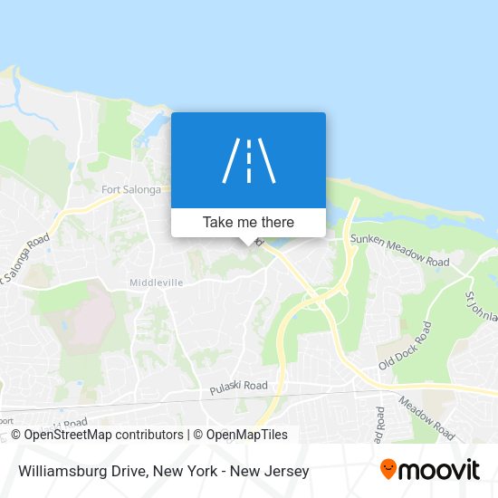 Mapa de Williamsburg Drive