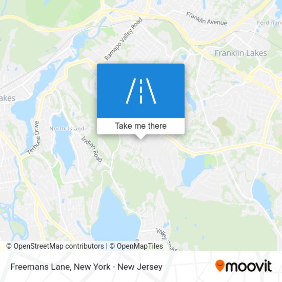 Mapa de Freemans Lane