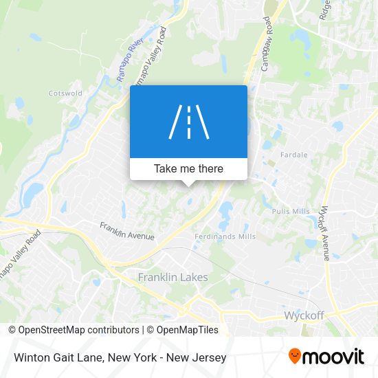 Mapa de Winton Gait Lane