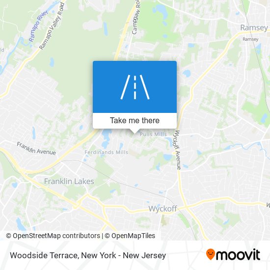 Woodside Terrace map