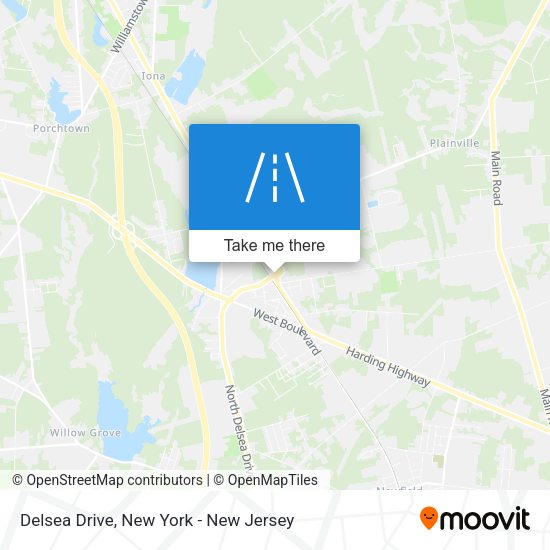 Delsea Drive map