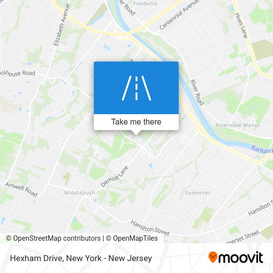 Mapa de Hexham Drive
