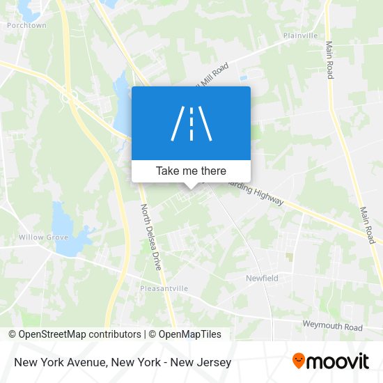 Mapa de New York Avenue
