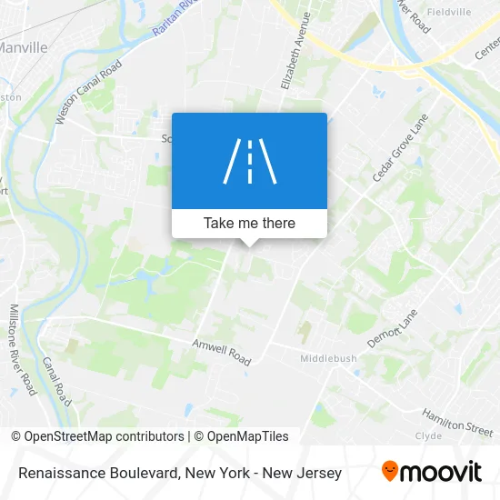 Renaissance Boulevard map