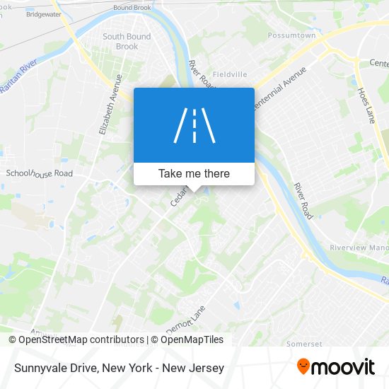 Mapa de Sunnyvale Drive