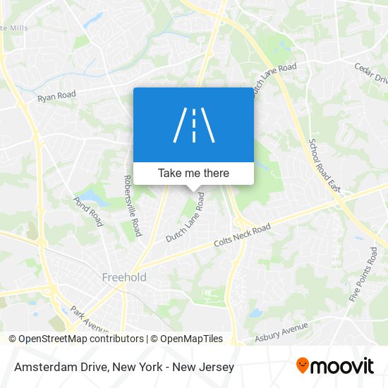 Amsterdam Drive map