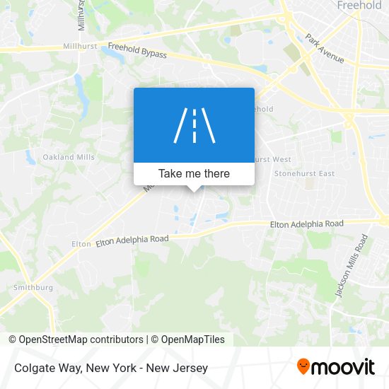 Colgate Way map