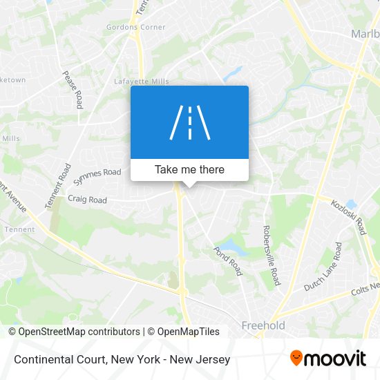 Mapa de Continental Court