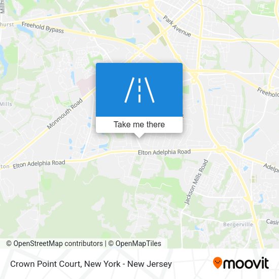Mapa de Crown Point Court