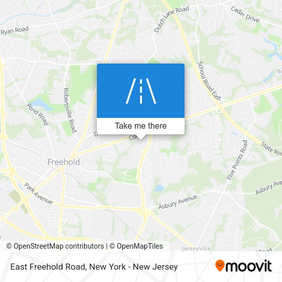 East Freehold Road map