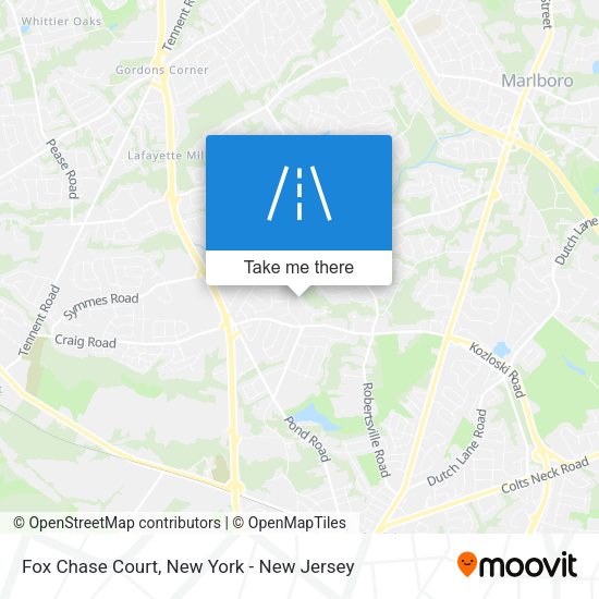 Mapa de Fox Chase Court