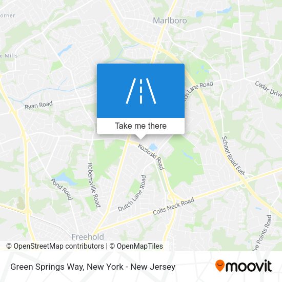 Mapa de Green Springs Way