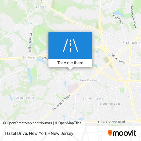 Hazel Drive map