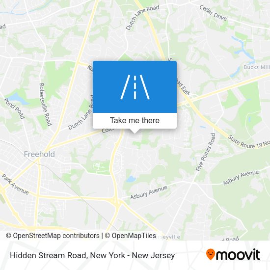 Mapa de Hidden Stream Road