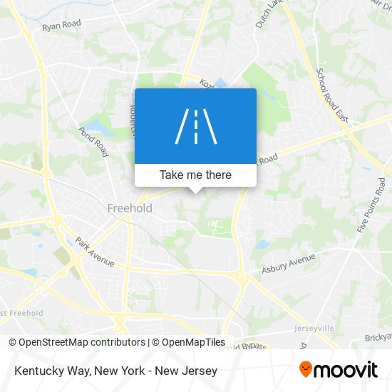 Mapa de Kentucky Way