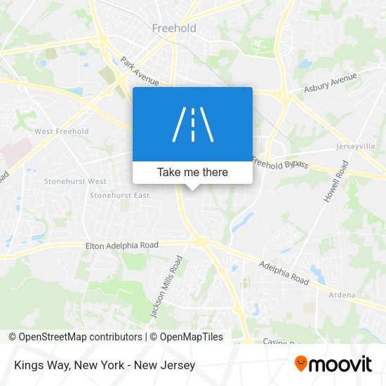 Kings Way map