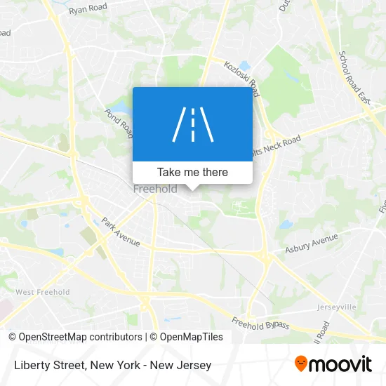 Liberty Street map