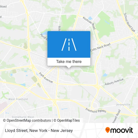 Lloyd Street map