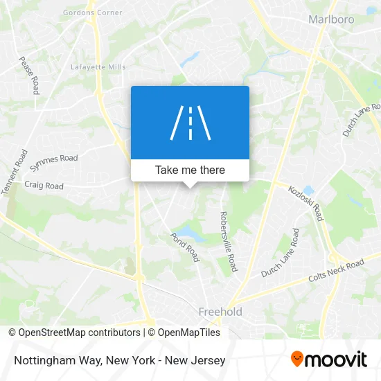 Nottingham Way map