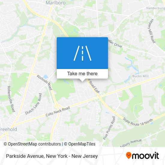 Mapa de Parkside Avenue