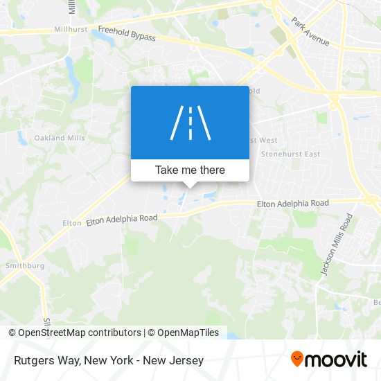 Rutgers Way map